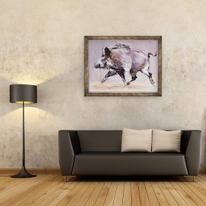 Tablou inramat - Mark Adlington - mistret alergator, 60 x 80 cm - Img 2