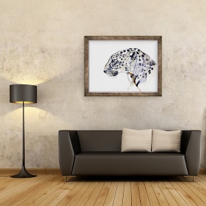 Tablou inramat - Mark Adlington - Profil Arabian Leopard, 60 x 80 cm - Img 2