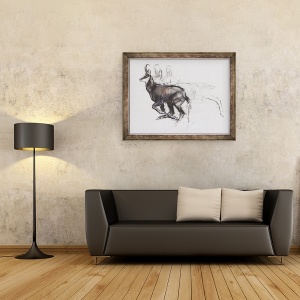 Tablou inramat - Mark Adlington - Rularea Chamois, 70 x 90 cm - Img 2