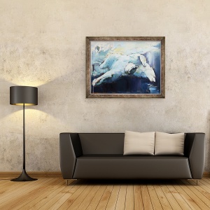 Tablou inramat - Mark Adlington - Sub Gheata, 2015, 70 x 90 cm - Img 2