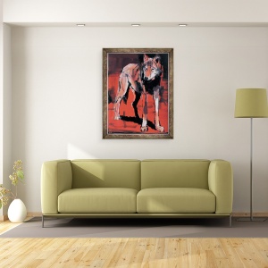 Tablou inramat - Mark Adlington - Summer Wolf, 70 x 90 cm - Img 2