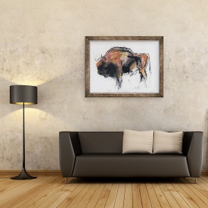 Tablou inramat - Mark Adlington - Zubre, 60 x 80 cm - Img 2
