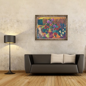 Tablou inramat - Marta Martonfi-Benke - Gradina Mamei I, 60 x 80 cm - Img 2