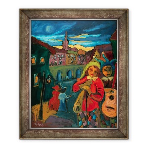 Tablou inramat - Marta Martonfi-Benke - Pauza de zi criptica, 50 x 60 cm