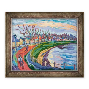 Tablou inramat - Marta Martonfi-Benke - Seri Koros-Bank, 50 x 60 cm