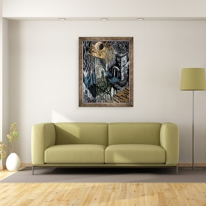 Tablou inramat - Mary Kuper - Noapte, 60 x 80 cm - Img 2