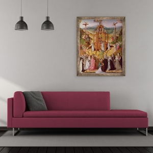 Tablou inramat - Master of the Fountain of Life - Fantana Vietii, 50 x 60 cm - Img 2