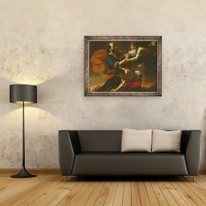 Tablou inramat - Mattia Preti - Sacrificiul lui Isaac, 60 x 80 cm - Img 2