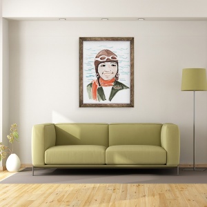 Tablou inramat - Megan Moore - Bessie Coleman, 70 x 90 cm - Img 2