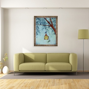 Tablou inramat - Megan Moore - Birdhouse in sufletul tau, 70 x 90 cm - Img 2