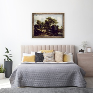 Tablou inramat - Meindert Hobbema - Moara de apa, 70 x 90 cm - Img 3