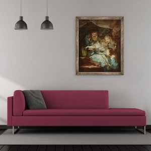 Tablou inramat - Michel Francois Dandre-Bardon - Bloodletting, 70 x 85 cm - Img 2