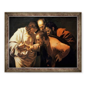 Tablou inramat - Michelangelo Merisi da Caravaggio - Incredulitatea Sfantului Toma, 60 x 80 cm