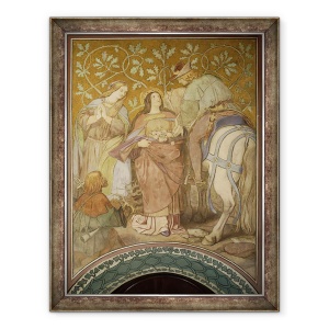 Tablou inramat - Moritz Ludwig von Schwind - Miracolul Rose, 60 x 80 cm