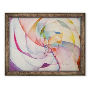 Tablou inramat - Neela Pushparaj - Cercuri fara sfarsit, 70 x 90 cm