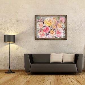 Tablou inramat - Neela Pushparaj - icrele si margaretele, 60 x 80 cm - Img 2