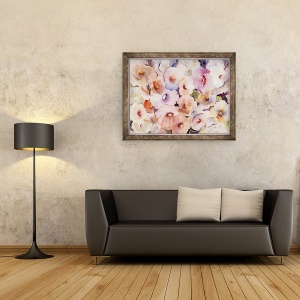 Tablou inramat - Neela Pushparaj - vise florale, 70 x 90 cm - Img 2