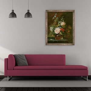 Tablou inramat - Neeltje Vlieger - Studiu de flori, 50 x 60 cm - Img 2