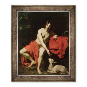 Tablou inramat - Nicholas Renieri - Ioan Botezatorul, 50 x 60 cm