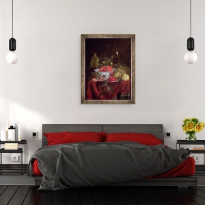 Tablou inramat - Nicolaes Van Gelder - O viata statica a fructelor, 70 x 90 cm - Img 3