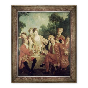 Tablou inramat - Nicolas Lancret - Pranzul cu s, 50 x 60 cm