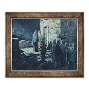 Tablou inramat - Nikolai Nikolajevitch Gay - Hristos dupa Cina cea de Taina din Ghetsimani, 70 x 85 cm