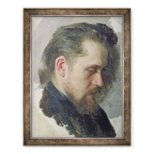 Tablou inramat - Nikolai Vasilievich Nevrev - Portretul autorului Nikolay Pomyalovsky, 70 x 90 cm