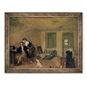 Tablou inramat - Octave Tassaert - Camera mea in 1825, 60 x 80 cm
