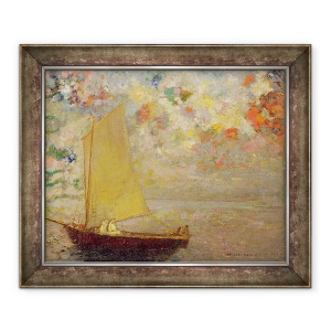 Tablou inramat - Odilon Redon - Barca cu panze, 50 x 60 cm