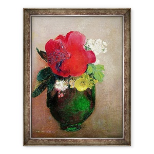 Tablou inramat - Odilon Redon - Poppy Rosu, 60 x 80 cm