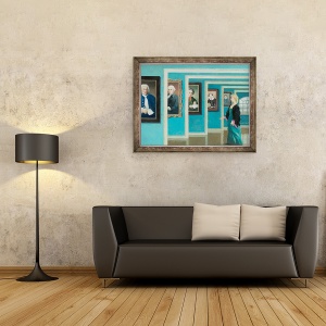 Tablou inramat - Ophelia Redpath - Bach si dincolo de, 70 x 90 cm - Img 2