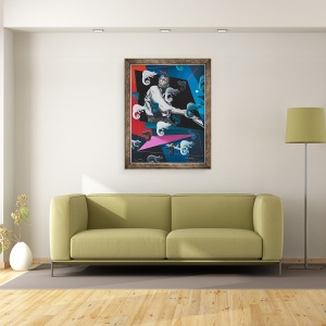 Tablou inramat - Ophelia Redpath - Chameleon, 70 x 90 cm - Img 2