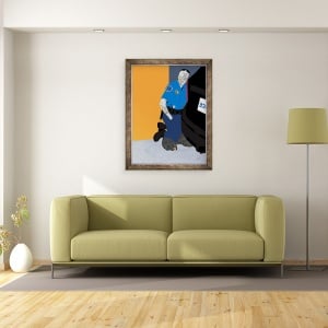 Tablou inramat - Osinachi - Nu pot respira, 70 x 90 cm - Img 2
