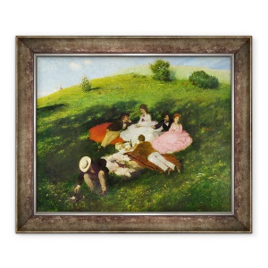 Tablou inramat - Pal Szinyei Merse - Picnic in luna mai, 50 x 60 cm