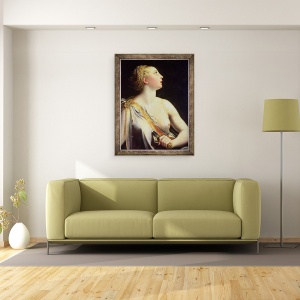 Tablou inramat - Parmigianino - Lucretia, 60 x 80 cm - Img 2