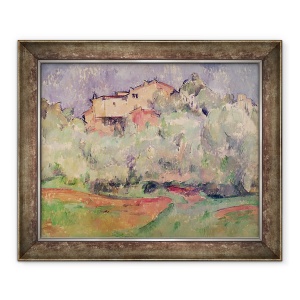 Tablou inramat - Paul Cezanne - Casa de la Bellevue II, 70 x 85 cm