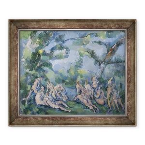 Tablou inramat - Paul Cezanne - Scaldatorii II, 50 x 60 cm