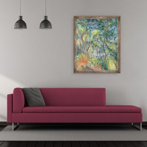 Tablou inramat - Paul Cezanne - Sous-Bois, 50 x 60 cm - Img 2