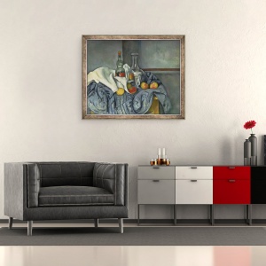 Tablou inramat - Paul Cezanne - The Peppermint Bottle, 50 x 60 cm - Img 2