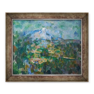 Tablou inramat - Paul Cezanne - Vedere de Montagne Sainte-Victoire de la Lauves, 70 x 85 cm