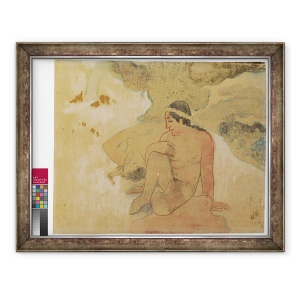 Tablou inramat - Paul Gauguin - Ce! Esti gelos?, 70 x 90 cm