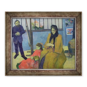 Tablou inramat - Paul Gauguin - Familia Schuffenecker sau studioul lui Schuffenecker, 70 x 85 cm
