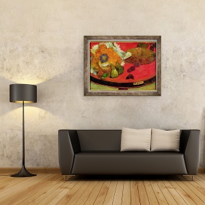 Tablou inramat - Paul Gauguin - Fete Gloanec, 60 x 80 cm - Img 2