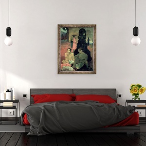 Tablou inramat - Paul Gauguin - Marele Buddha, 70 x 90 cm - Img 3