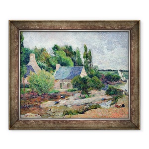 Tablou inramat - Paul Gauguin - Washerwomen la Pont-Aven, 50 x 60 cm