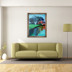 Tablou inramat - Paul Powis - River Stour, 70 x 90 cm - Img 2