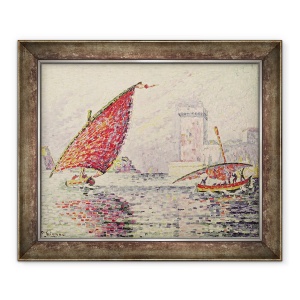 Tablou inramat - Paul Signac - Fort Saint-Jean, Marseilles, 50 x 60 cm