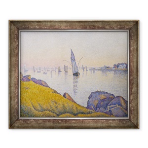 Tablou inramat - Paul Signac - Seara Calm, Concarneau, Opus 220 Allegro Maestoso, 50 x 60 cm