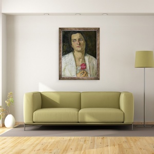 Tablou inramat - Paula Modersohn-Becker - Sculptoarea Clara Rilke-Westhoff 1878-1954 1905, 60 x 80 cm - Img 2