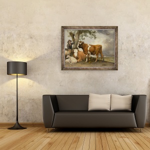 Tablou inramat - Paulus Potter - Taurul, 60 x 80 cm - Img 2
